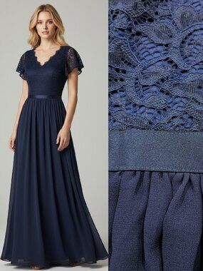 Lace bodice formal gown - Dressystar brand